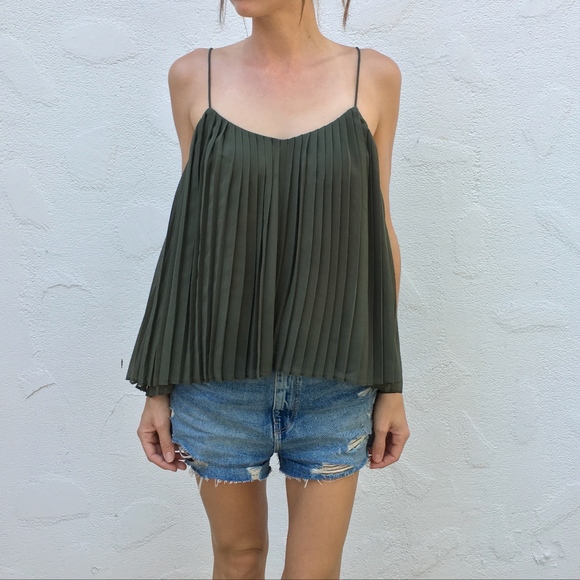 Abercrombie & Fitch Tops - (Abercrombie & Fitch) Drapey Pleated Cami